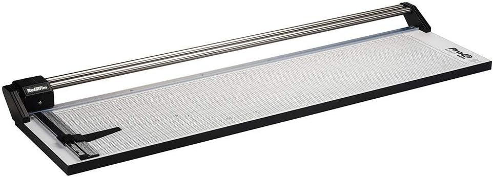 15 Inch Rotary Paper Trimmer with Steel Blades and Stainless Steel Guide Rails U45806
