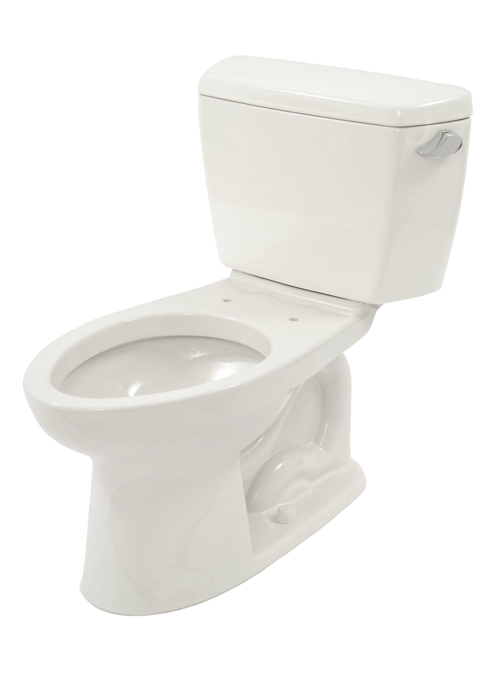 Cotton White Elongated Two-Piece Toilet with Right-Hand Trip Lever W47186