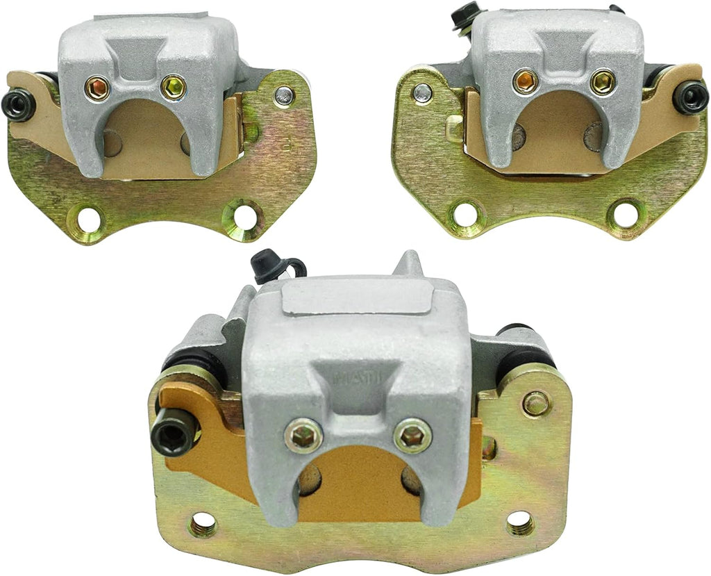 Front Left Right & Rear Brake Calipers with Pads for Can Am Outlander 330 400 500 650 850 D478