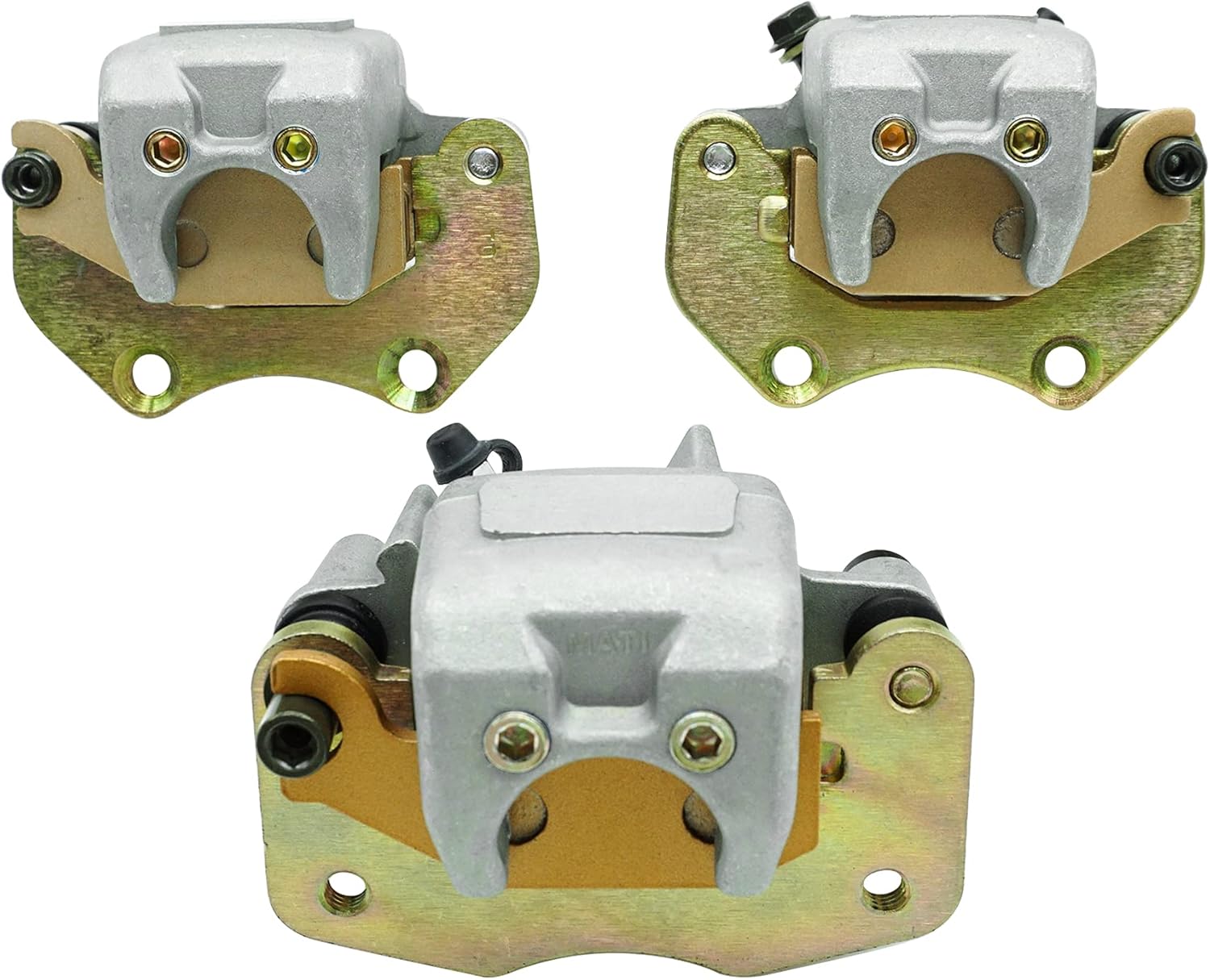 Front Left Right & Rear Brake Calipers with Pads for Can Am Outlander 330 400 500 650 850 D478