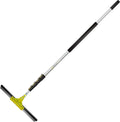 7-30 Foot Extension Pole with 24-inch Floor Squeegee and Grout Scrubbing Brush Combo, Pack of 2 B303055