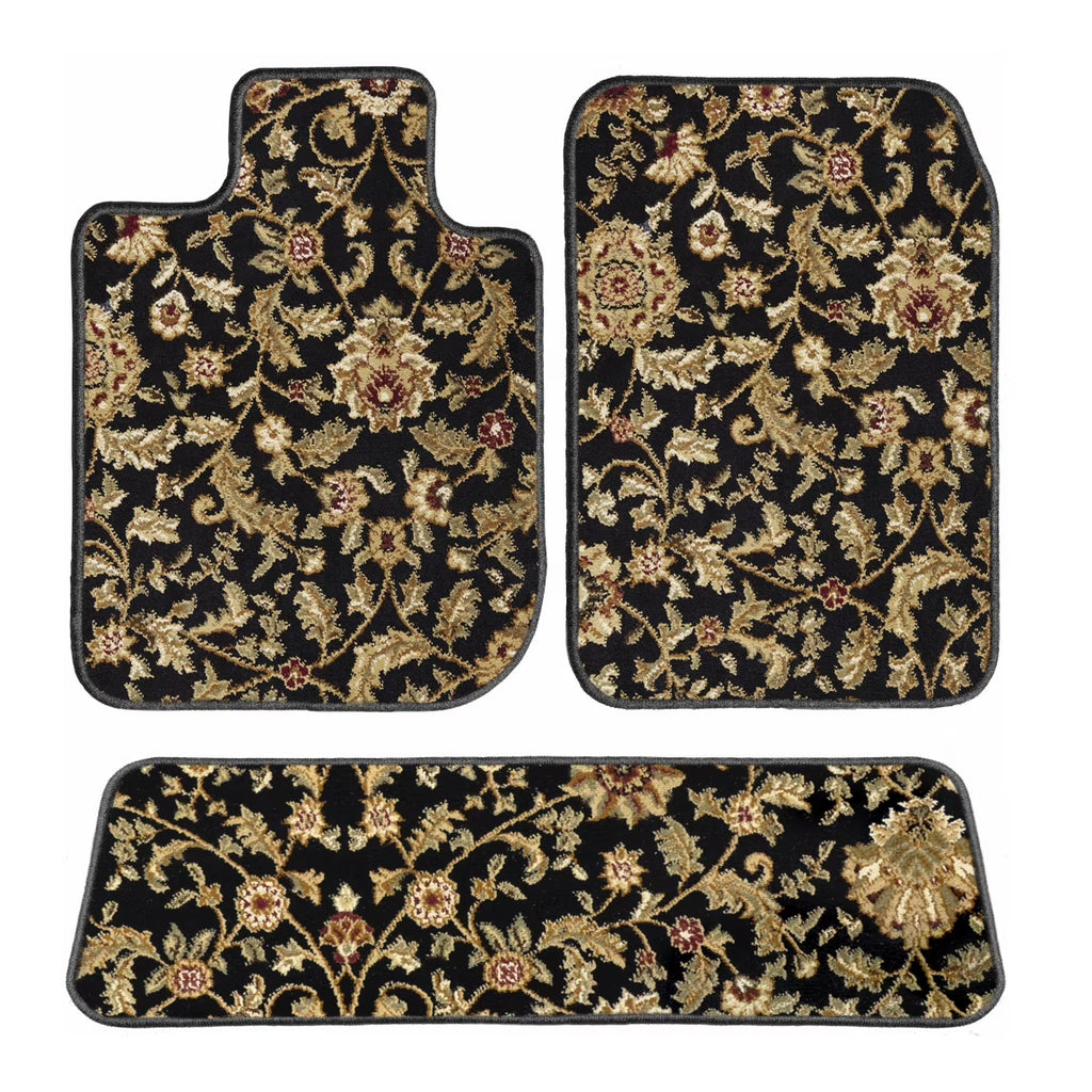 Black Oriental Car Mats for Tesla Model X 6 Passenger X22560