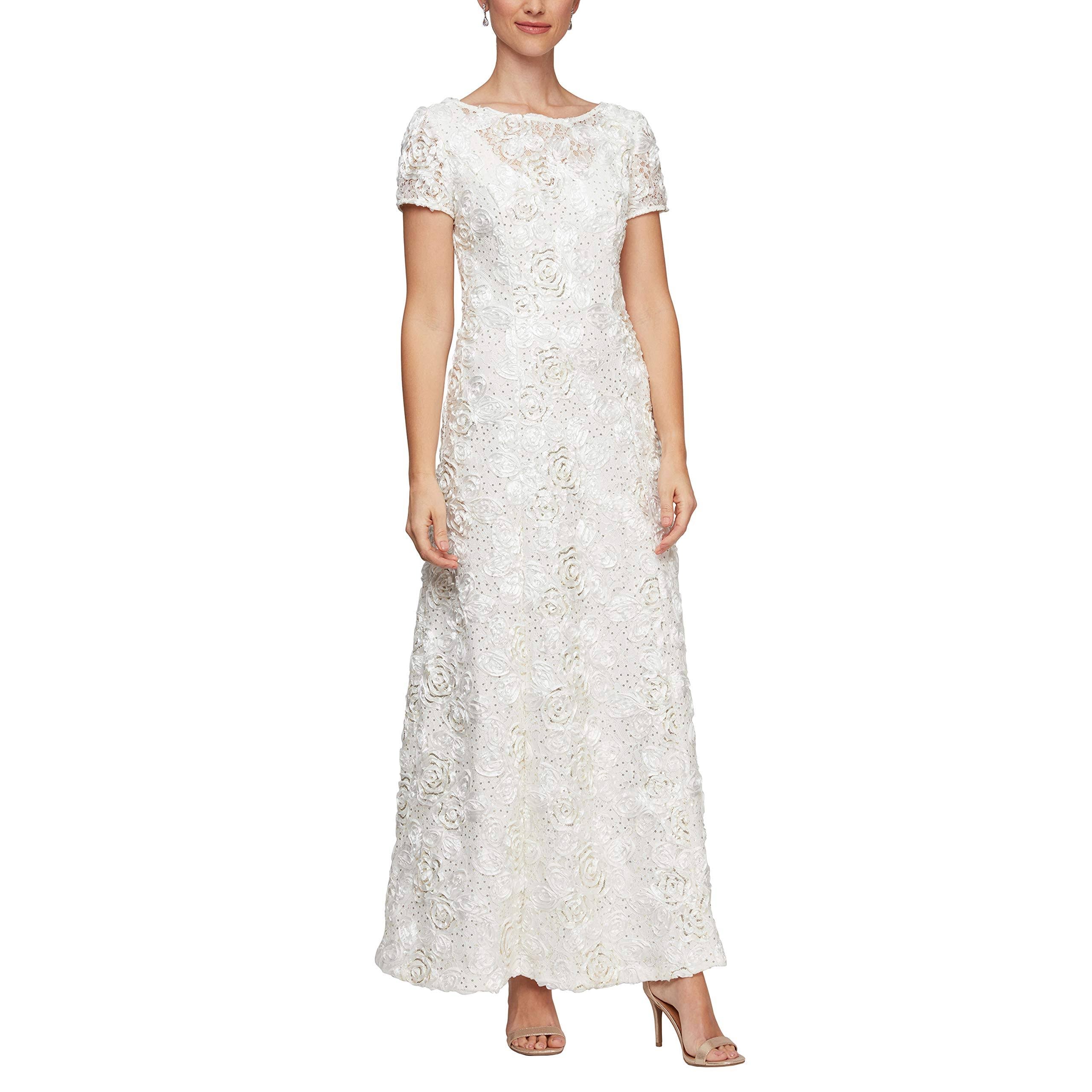 Ivory/Gold A-Line Gown M440233