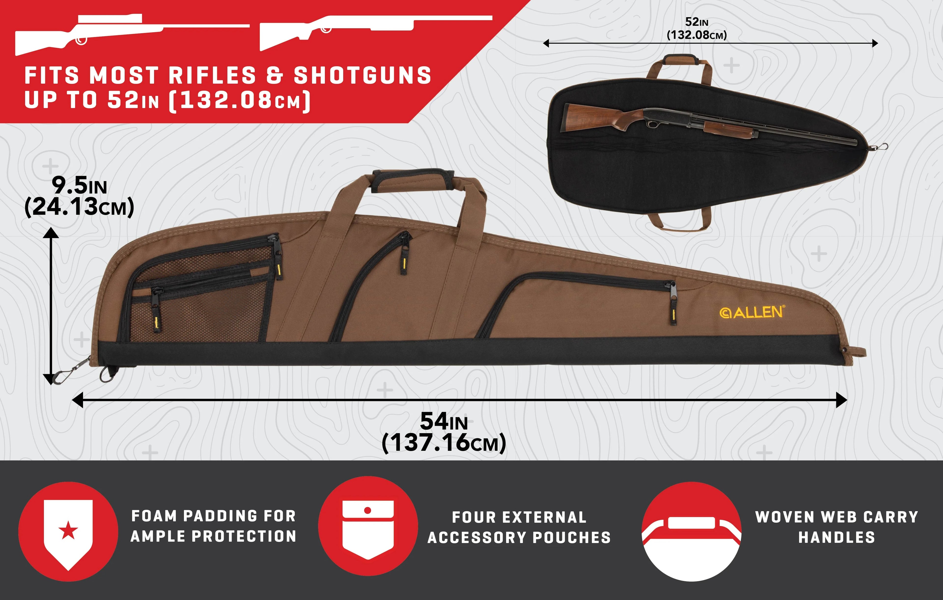 Mocha Soft Firearm Case K1512