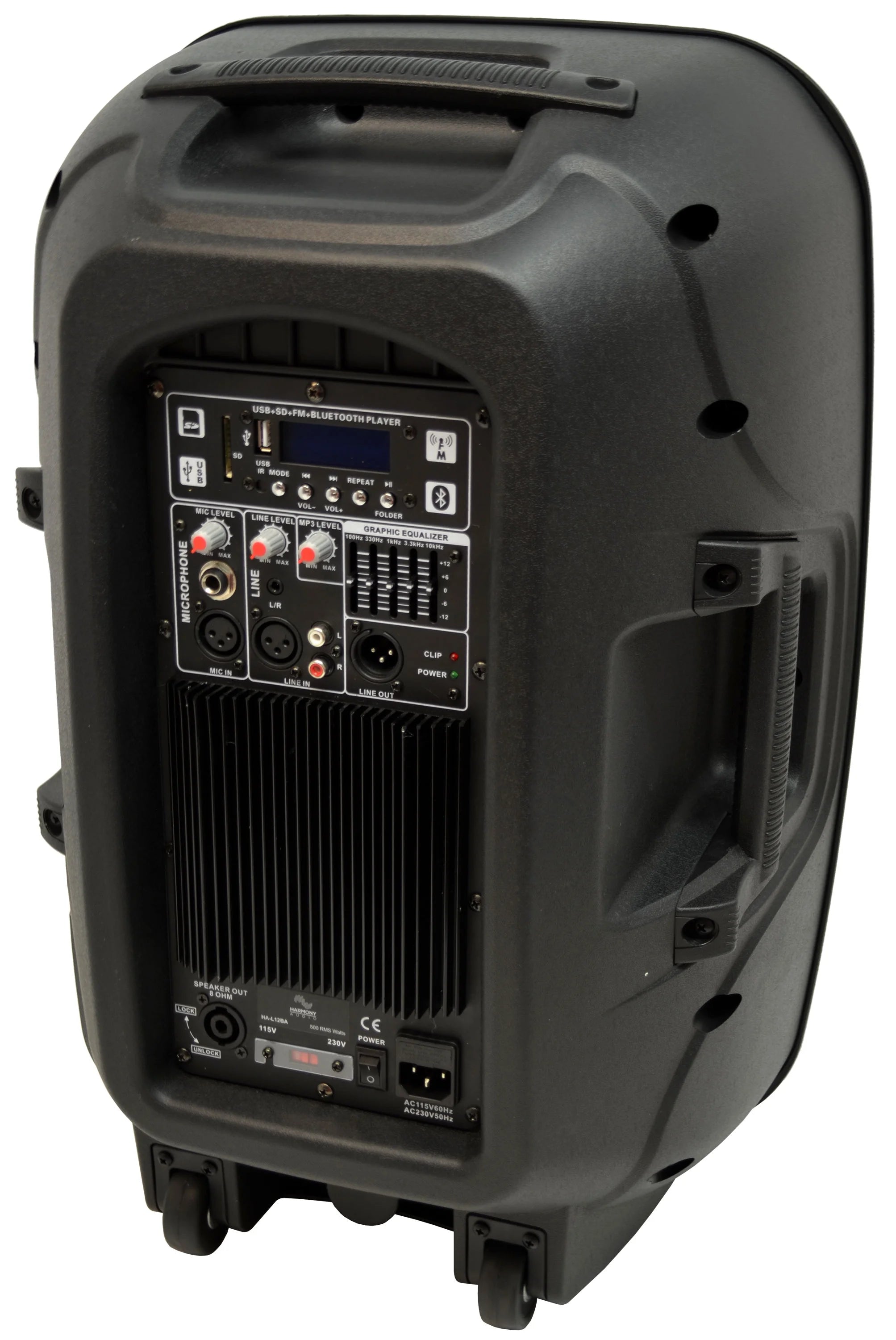 Pro DJ Bluetooth Powered PA Speaker Stands I495