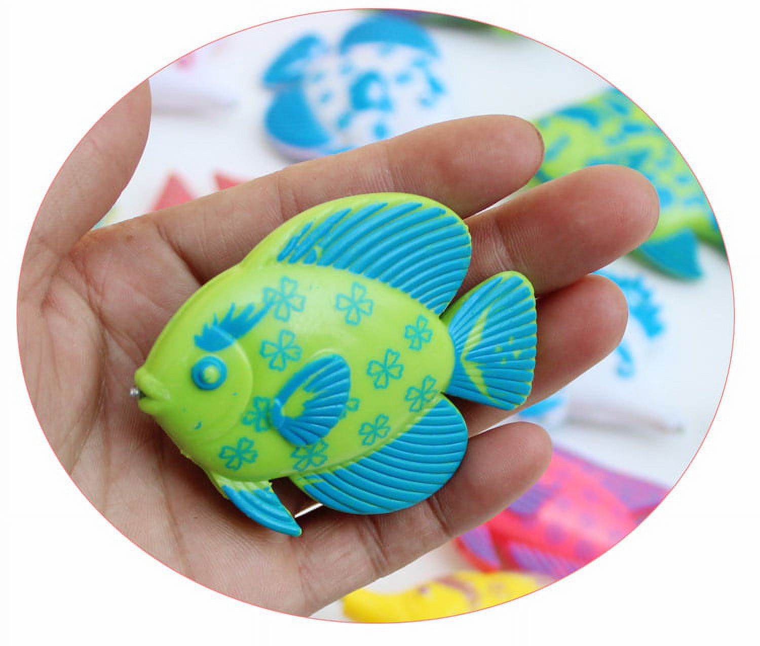Magnetic Fishing Toy Set with 1 Fishing Rod and 6 Fishes M3725