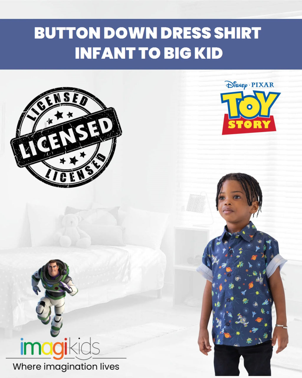 Buzz Lightyear Button Down Shirt A2438