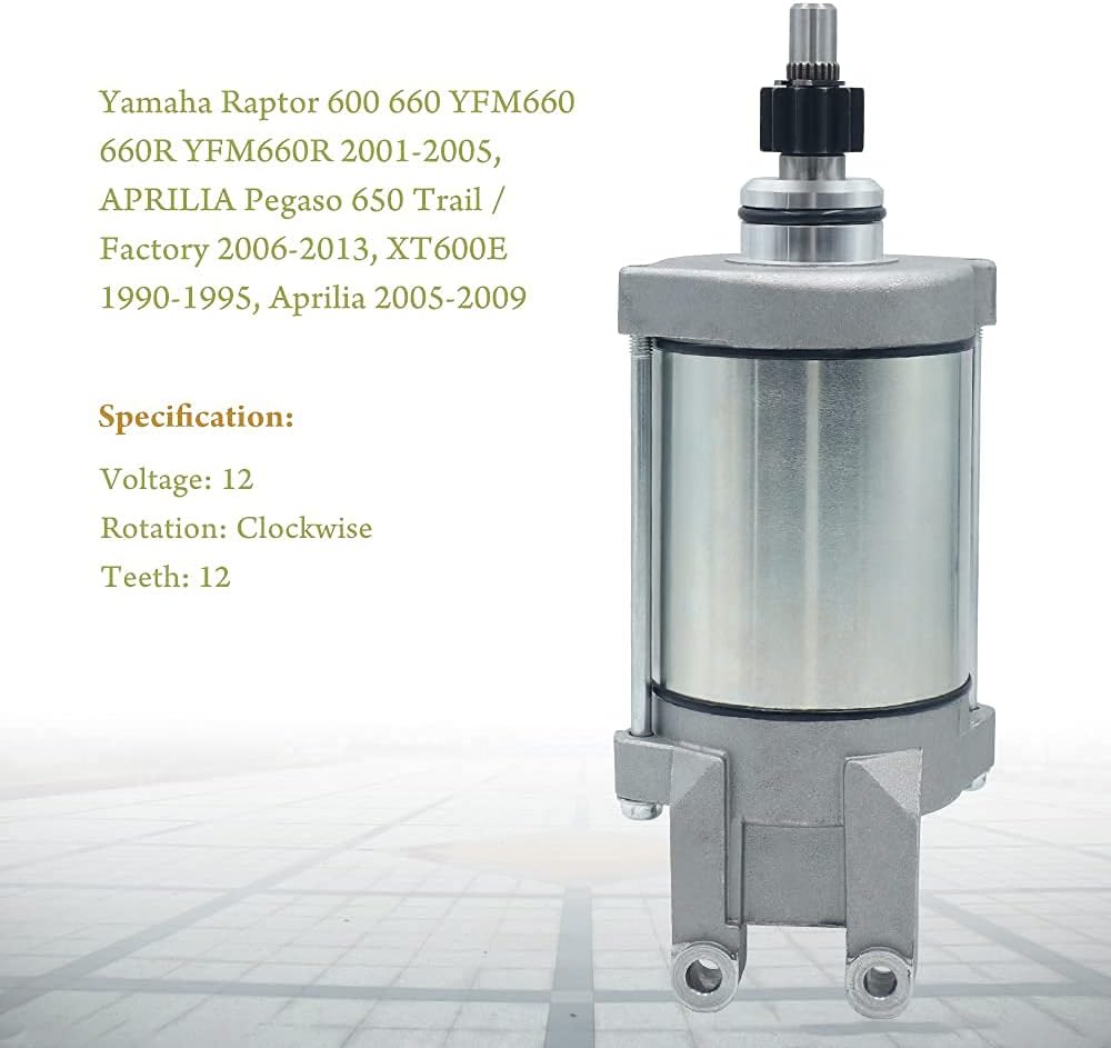660 Starter for Yamaha Raptor 660 YFM660 2001-2005, Pack of 2 A3036