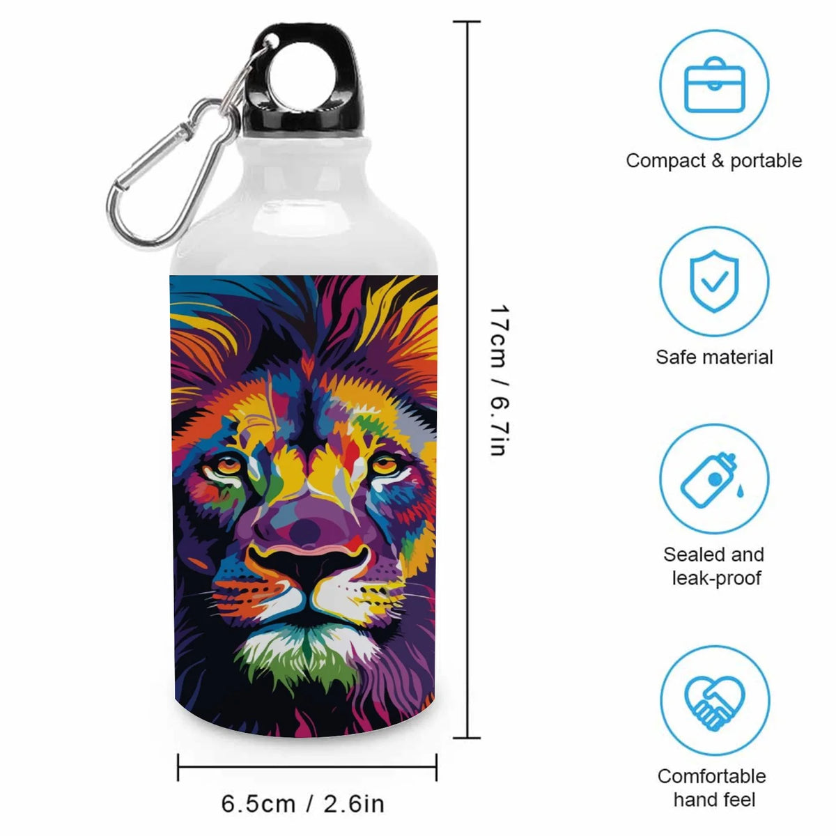 400ml Sport Aluminum Water Bottle with Twist Cap Q974583