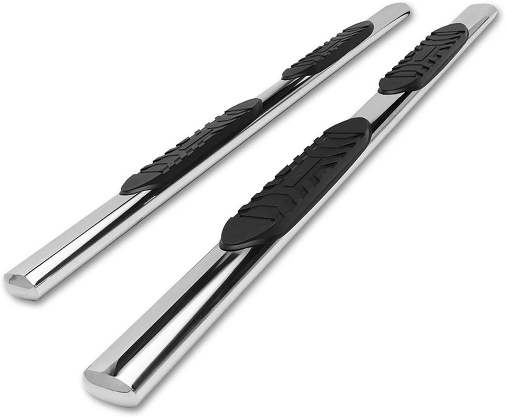 5 Oval Bend Stainless Steel Side Bars Step Rails 2 pcs E642016