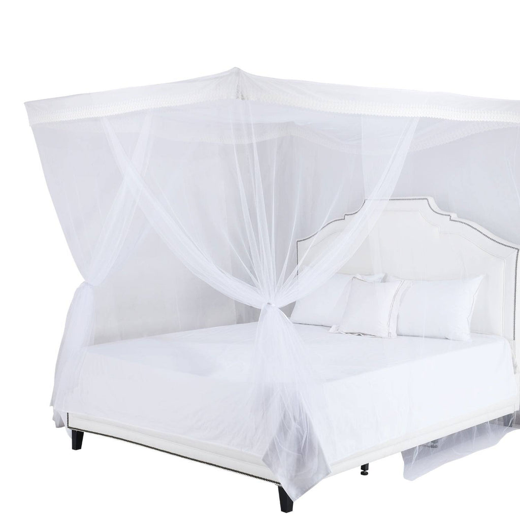4-Post Hanging Sheer Mosquito Bed Canopy Q672946
