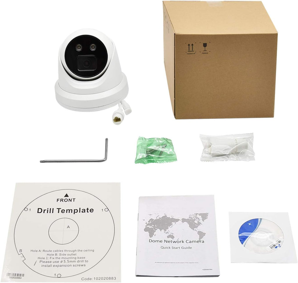 4MP POE IP Camera with Built-in Microphone and SD Slot G156202