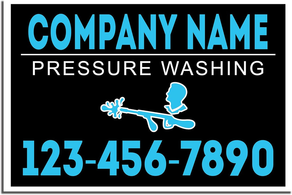 Plastic 18x12" Double-Sided Waterproof Signs, Pack of 2 I2964
