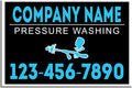 Plastic 18x12" Double-Sided Waterproof Signs, Pack of 2 I2964
