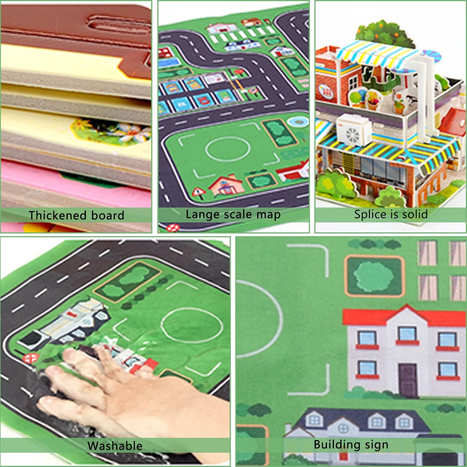 Building Blocks Set with 5 Toy Cars L632