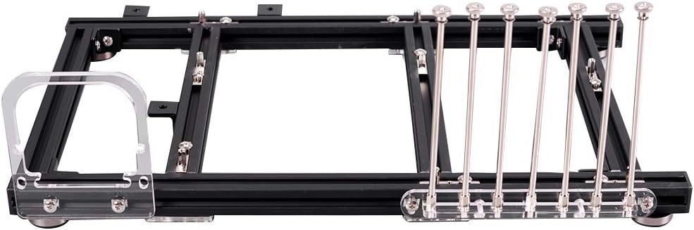 Black Open Frame Aluminum Alloy ATX Computer Case R4506