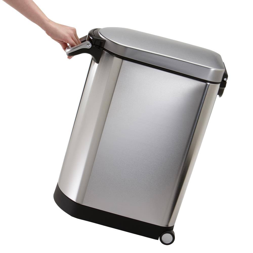 Brushed Stainless Steel Pet Food Storage Can B971151