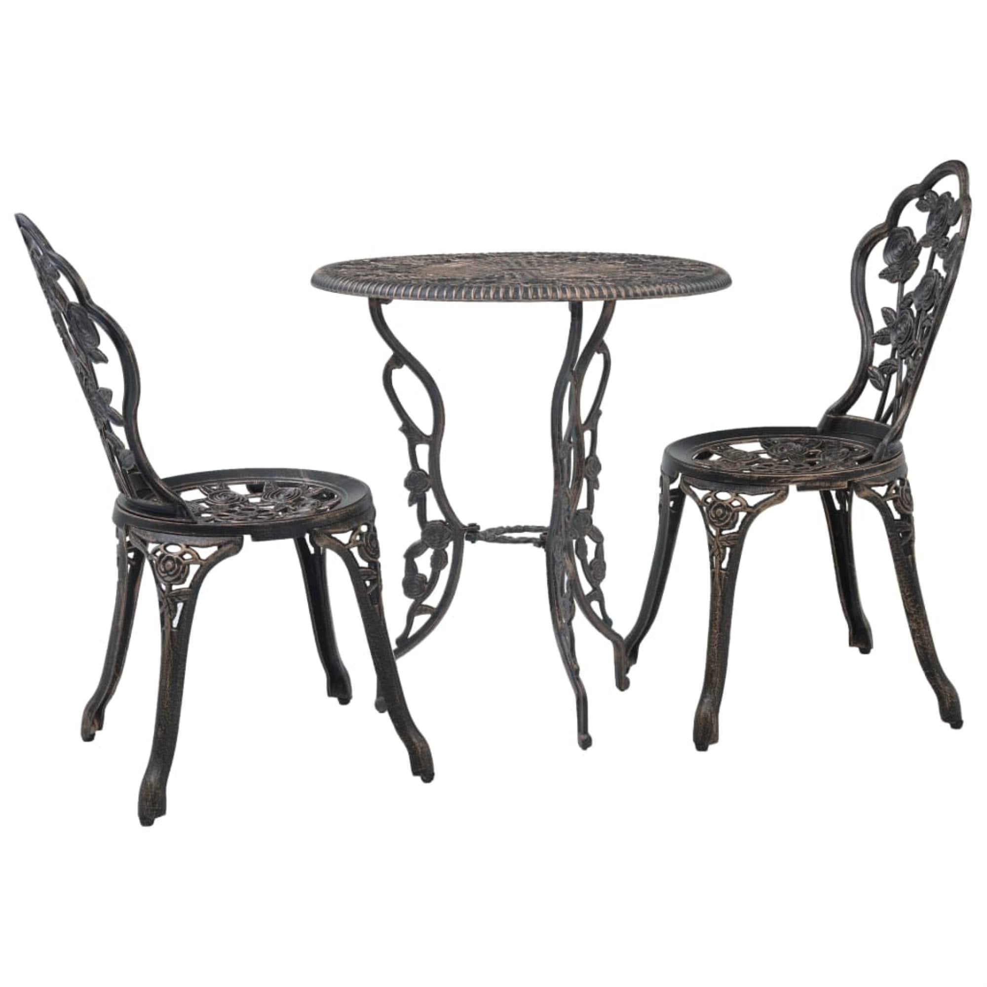 3 Piece Cast Aluminium Bistro Set Y761817