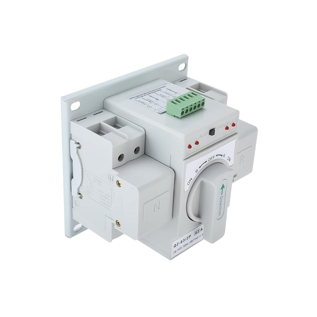 Mini Dual Power Automatic Transfer Switches 110V 2P 63A Pack of 2 G178