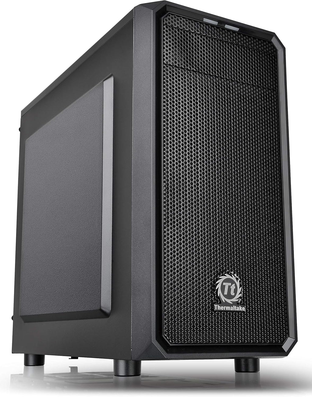 White Tempered Glass Micro-ATX Mini-Tower Computer Case with 120mm Rear Fan, Pack of 2 T2943