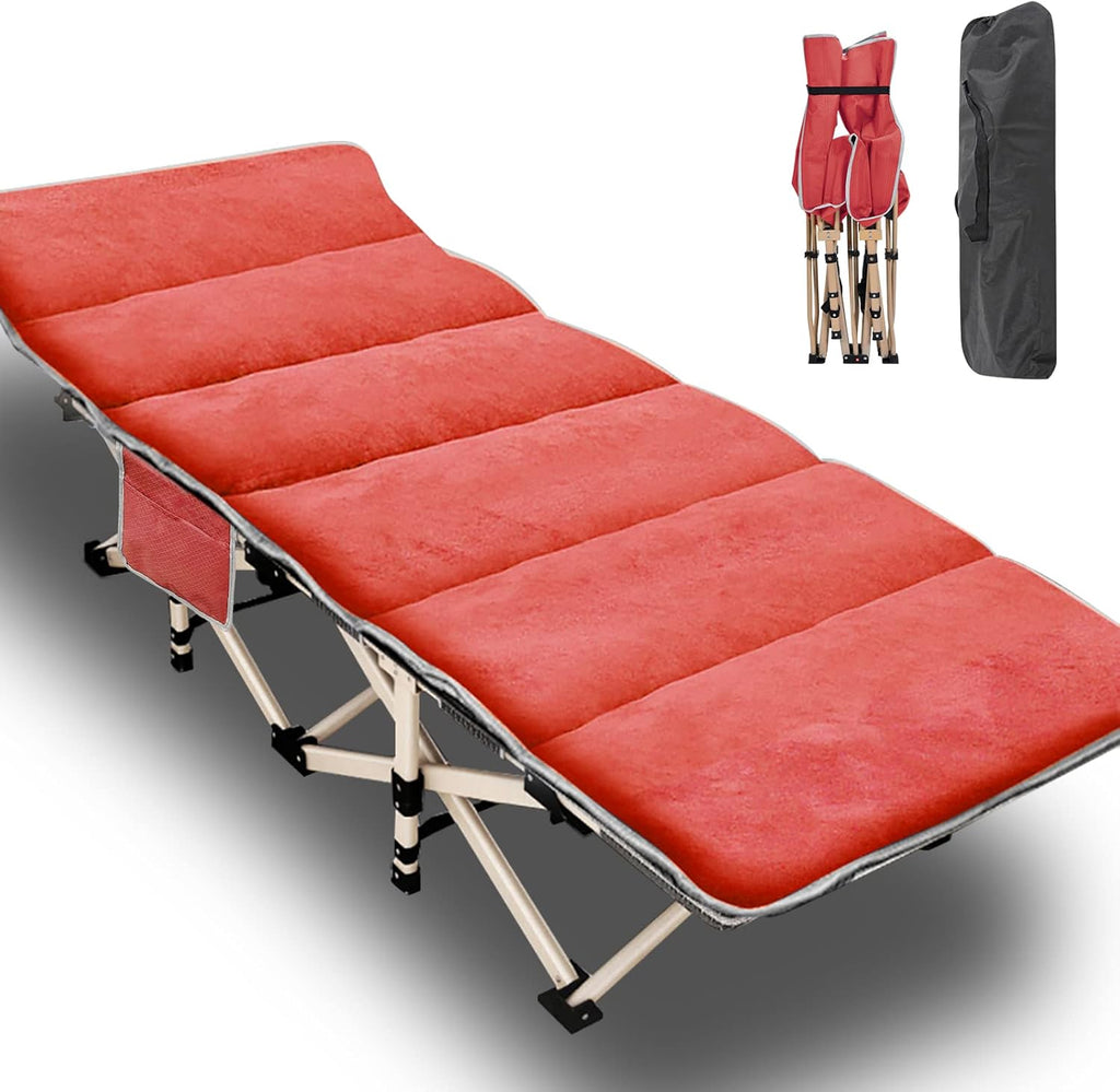 Heavy Duty Folding Camping Cot with Carry Bag F895652