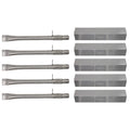 5-Pack BBQ Gas Grill Tube Burner & Heat Shield Plate Replacement Parts N3852