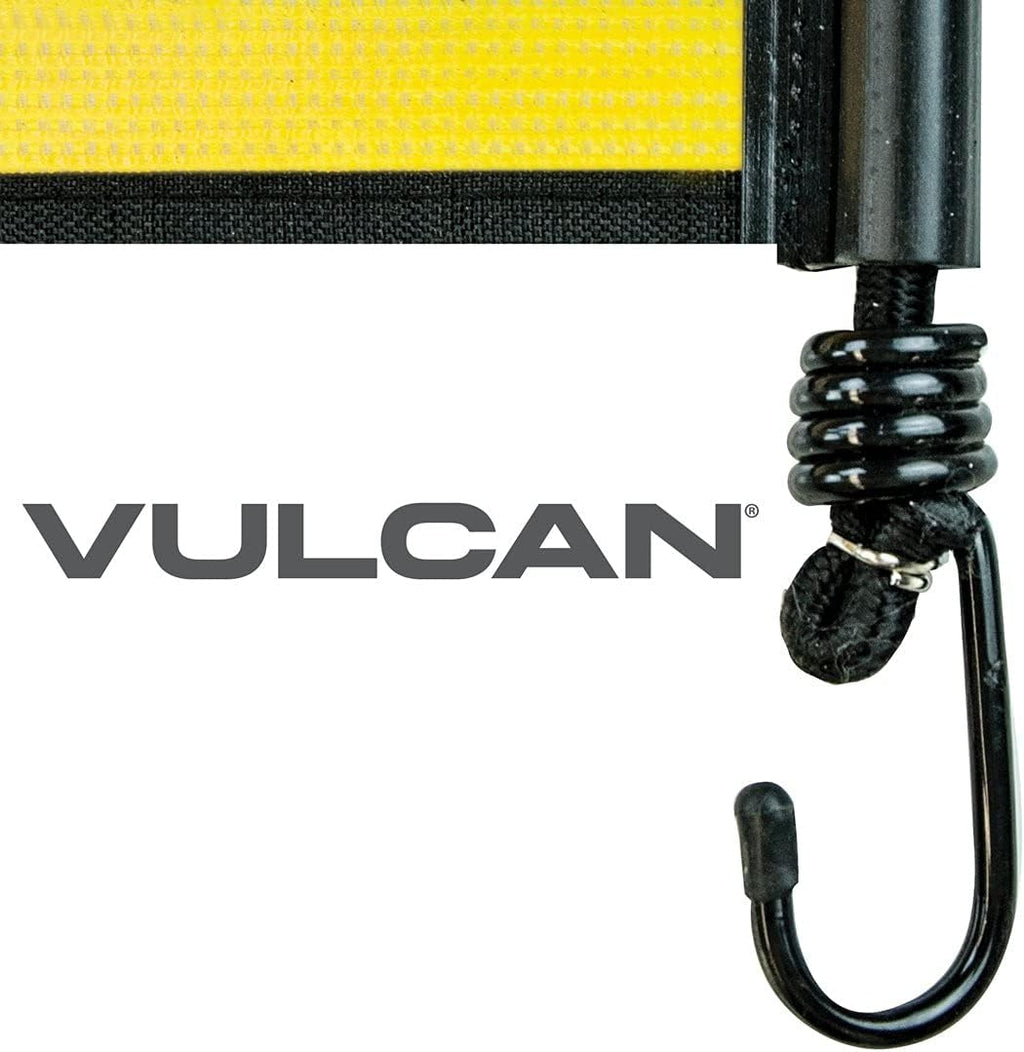 Oversize Load Banner with Heavy Duty Metal Hooks, 18 Inch x 84 Inch, Pack of 2 N5630