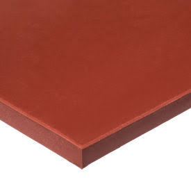 Closed Cell Foam Sheet, Silicone, 1/4 in, 12 in, 12 in, Red I92148