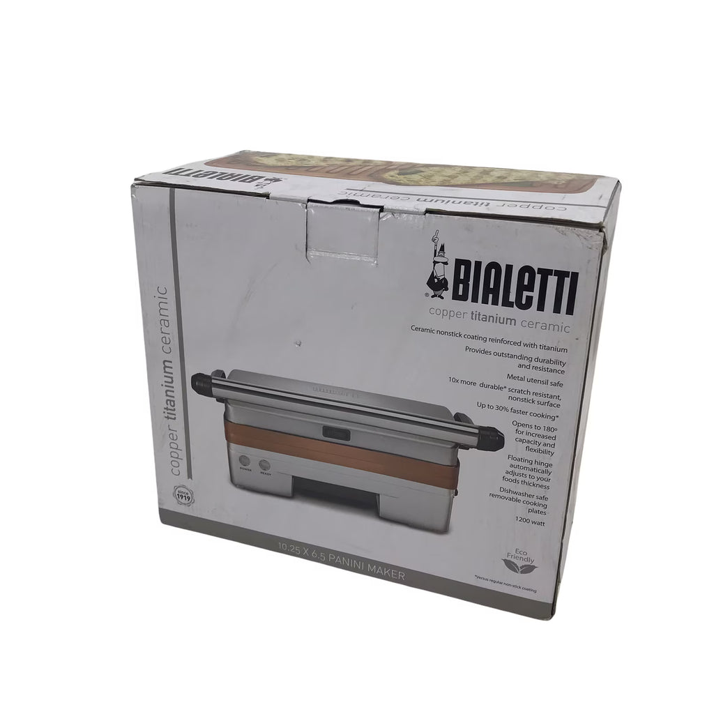 Copper Titanium Ceramic Panini Maker 1200 Watts N981022