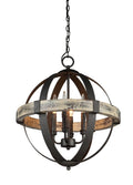 Black 4 Light Chandelier F421451