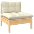 Patio Sofa with Cushions Solid Pinewood U957