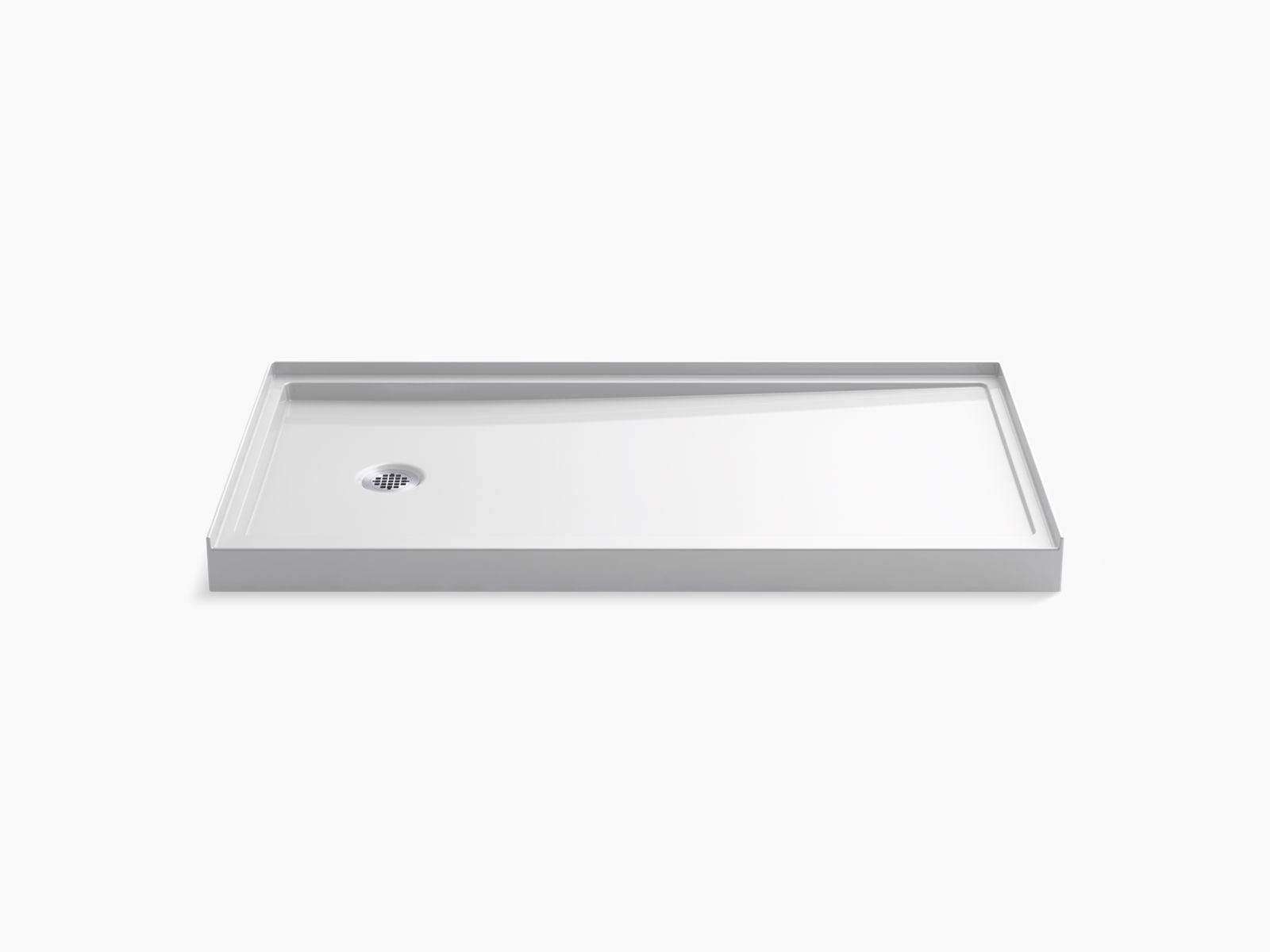 White Single-Threshold Shower Base A26357