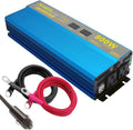 800W Pure Sine Wave Power Inverter DC 12V to 110V AC with 2.4A Dual USB LCD Digital Display C270