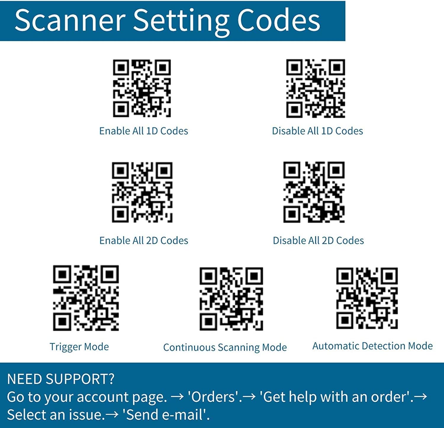 2D QR Wireless Bluetooth Barcode Scanner Portable Handheld 3-in-1 Aluminum Alloy Metal Outer Box Pack of 2 R366