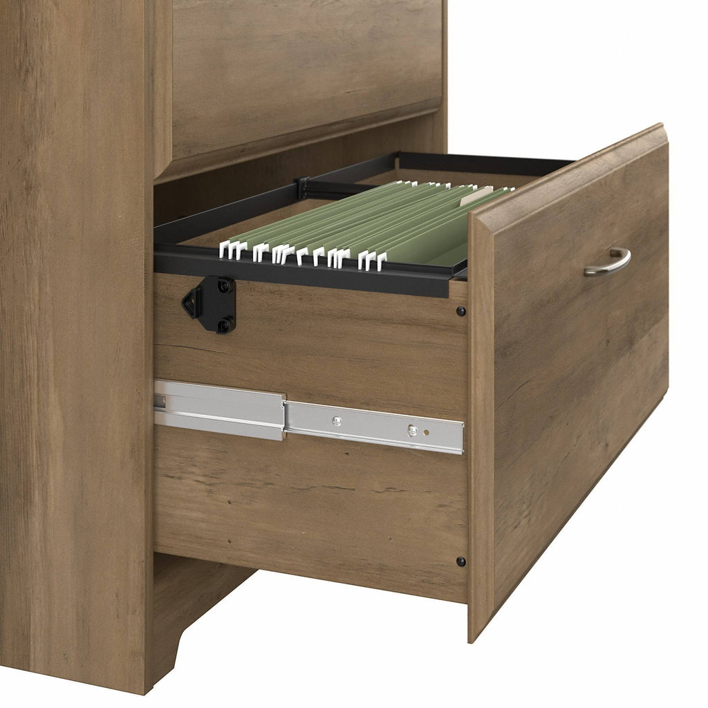 2 Drawer Lateral File Cabinet in Reclaimed Pine F44202