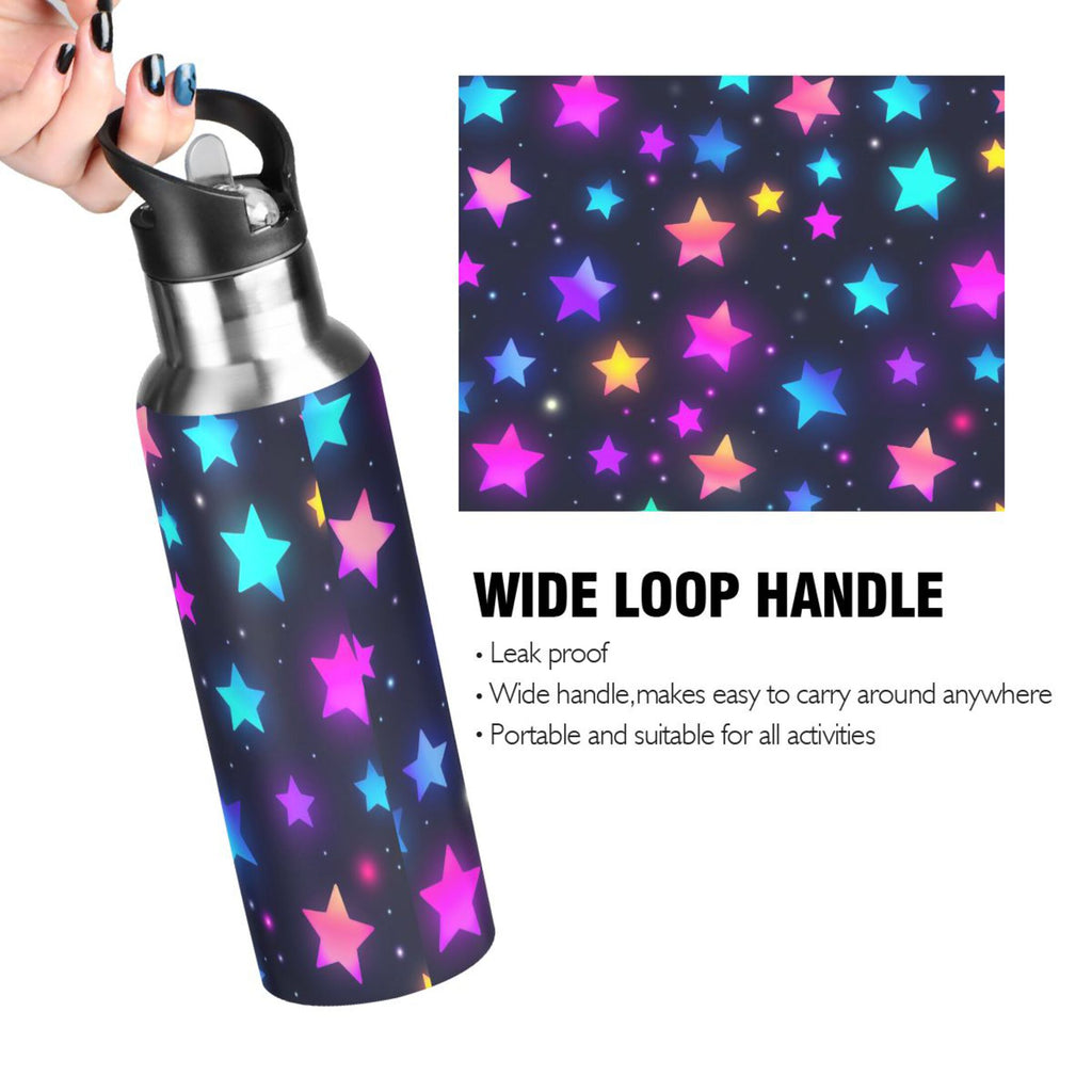 20 oz Insulated Stainless Steel Water Bottle with Straw Lid P842