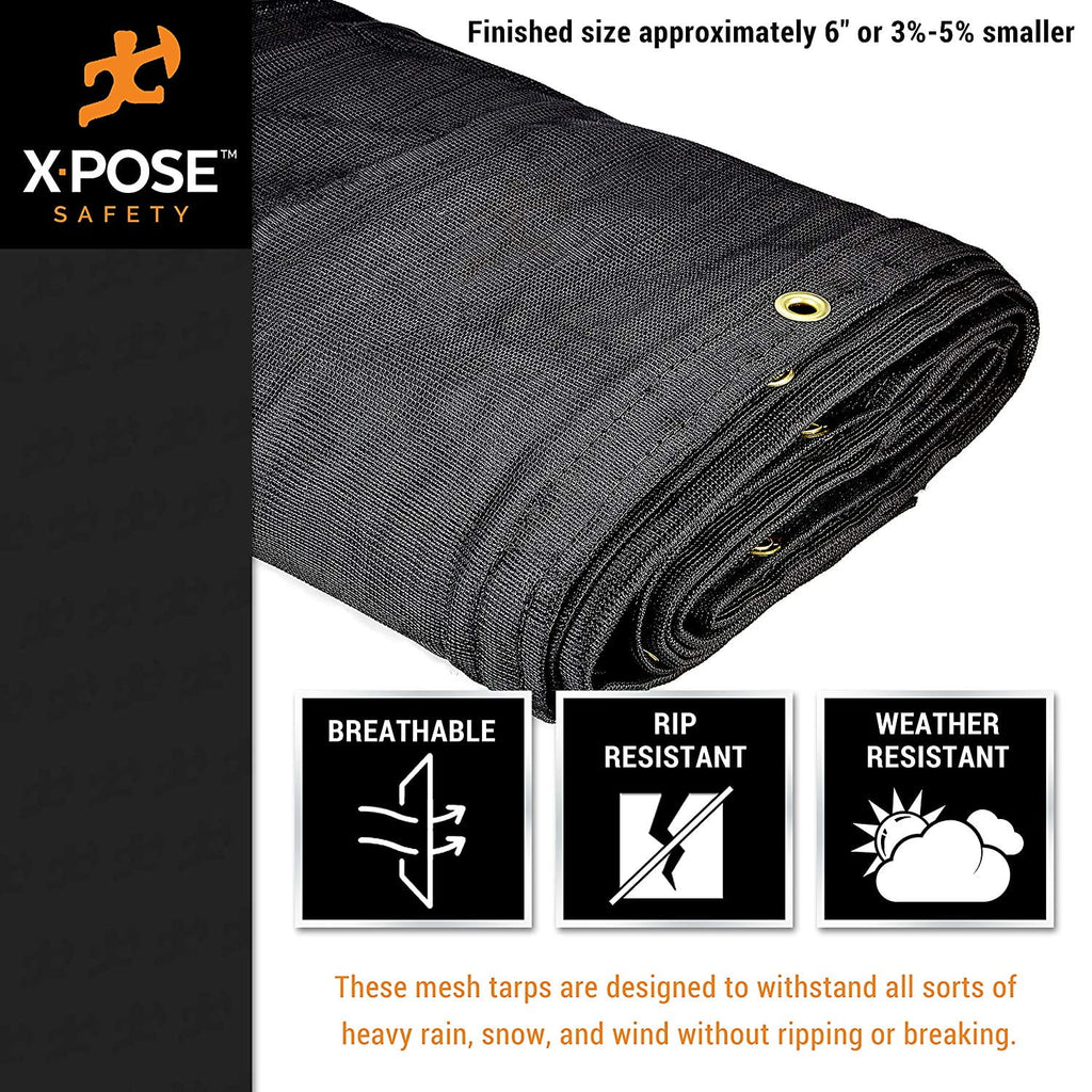 Heavy Duty Mesh Tarp 10’ x 14’ Black D92415
