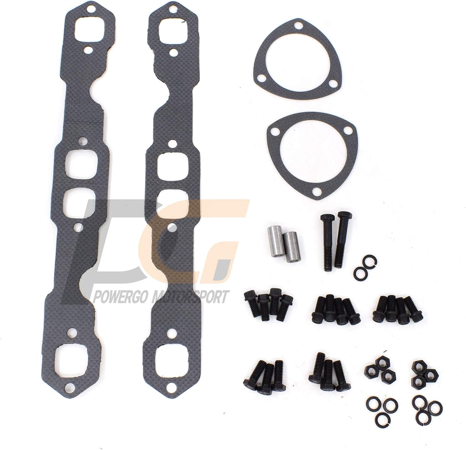 Exhaust Headers 1-5/8 in. Mild Steel Hi-temp Black Paint V8 O3242