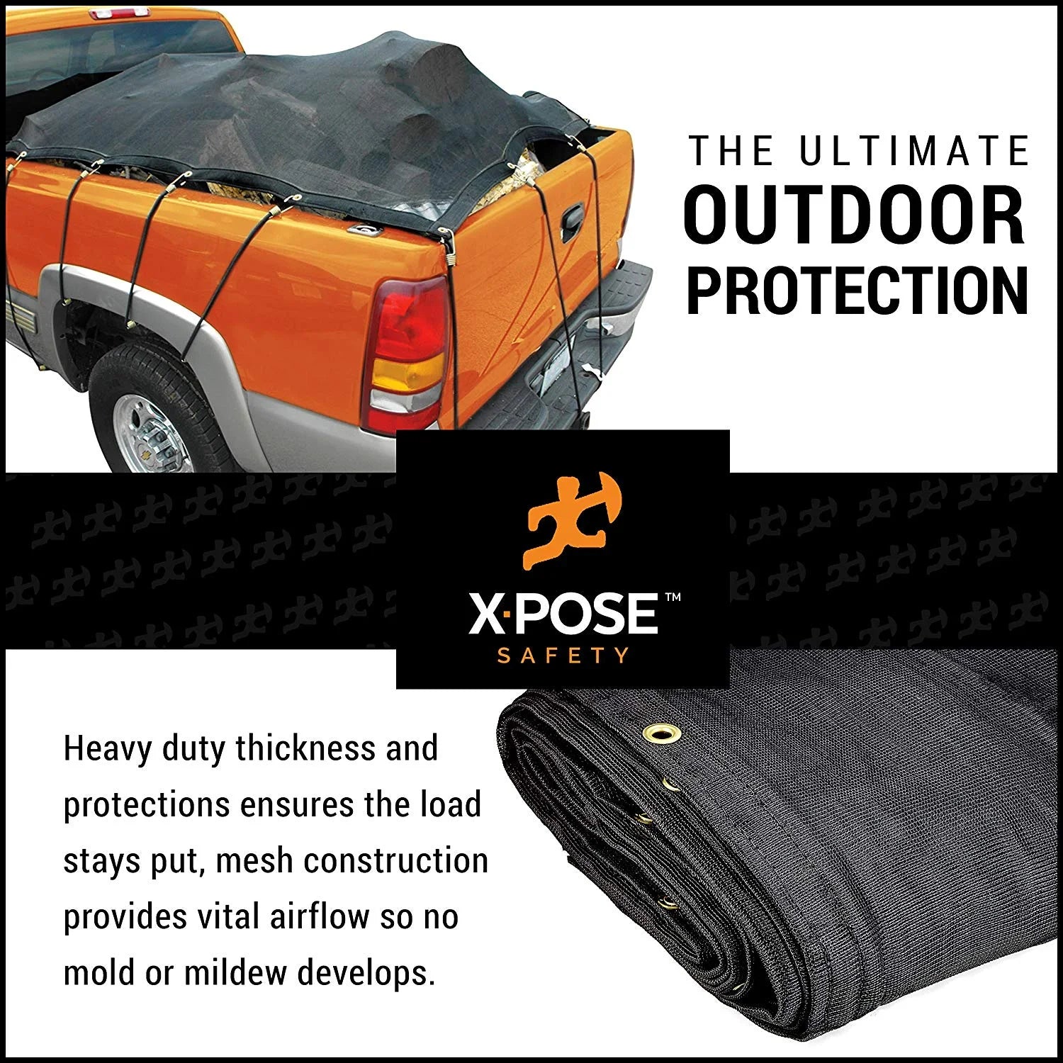 Heavy Duty Mesh Tarp 10’ x 14’ Black D92415