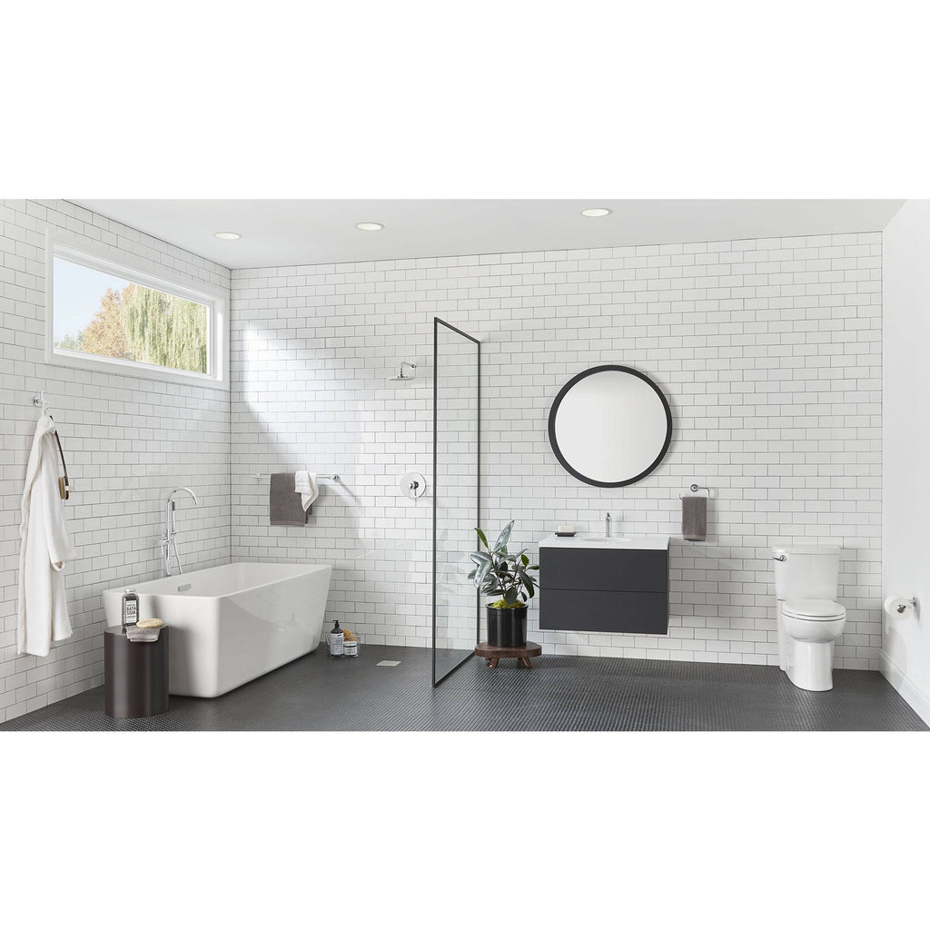 Polished Chrome Single Hole Bathroom Faucet with Drain T2451