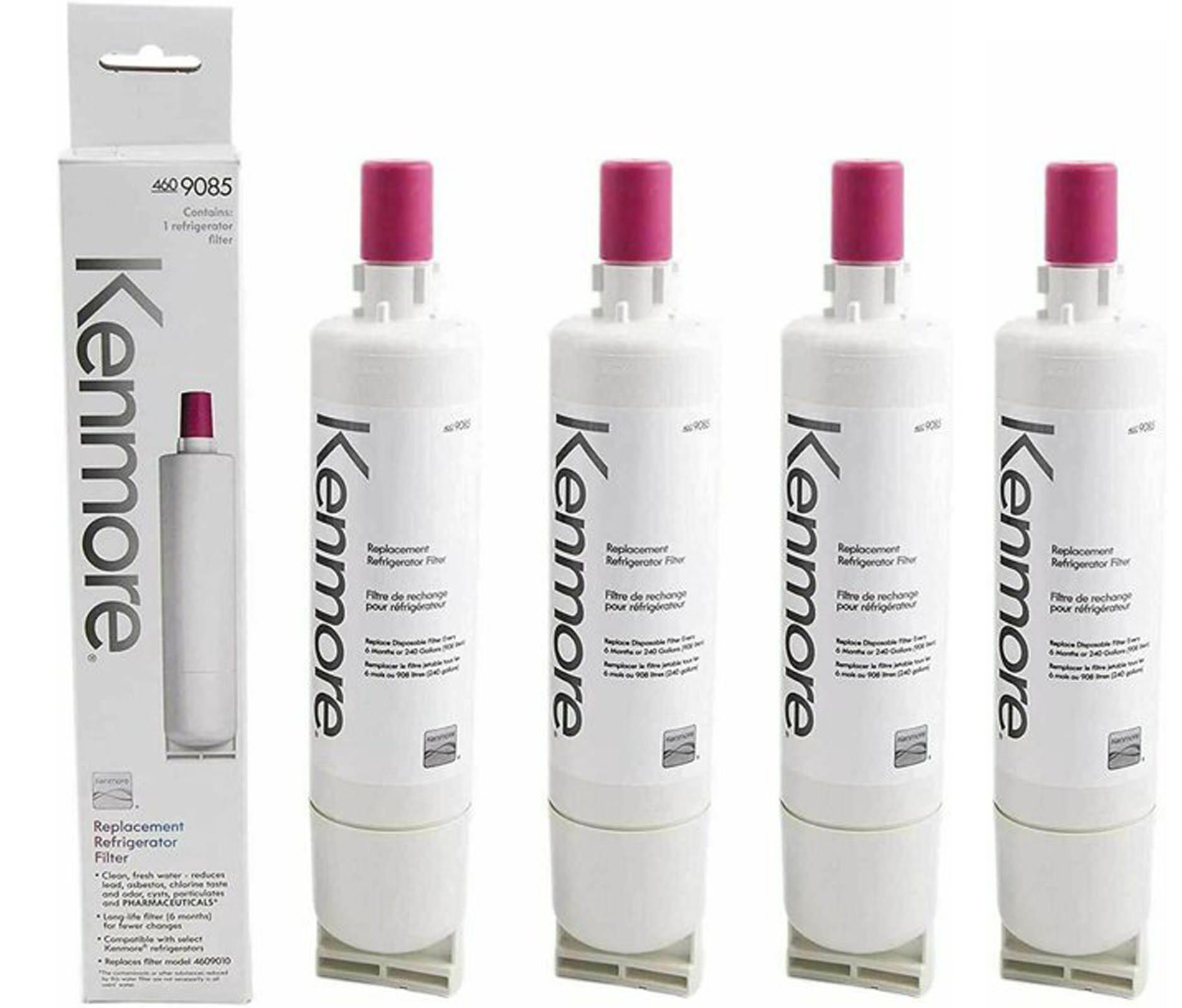 Refrigerator Water Filter Replacement Compatible with Kenmore 46-90410, 469010, 6-9085, 9085, AQUACREST AQF-4396508 K7677