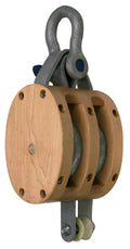 5 Double Wood Shell Block D642