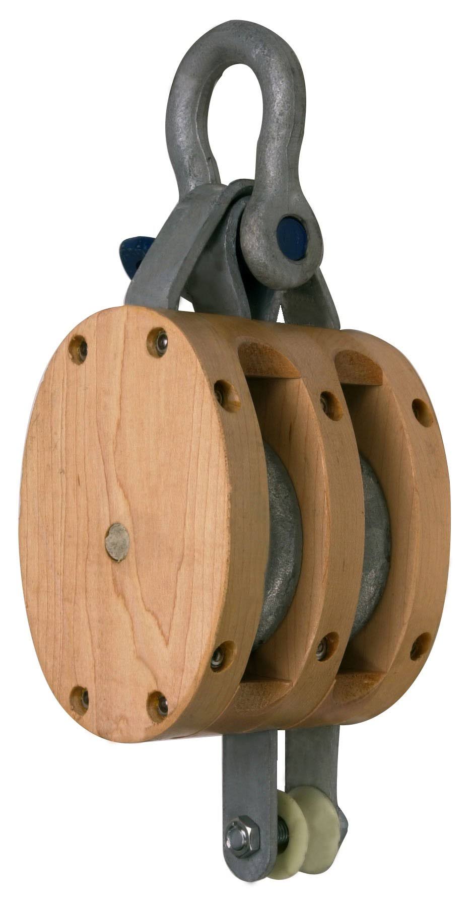 5 Double Wood Shell Block D642