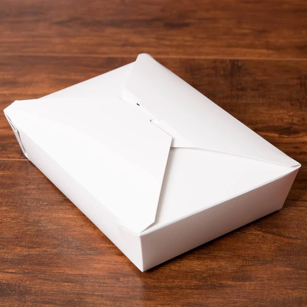 White Microwavable Paper Take-Out Container W1443