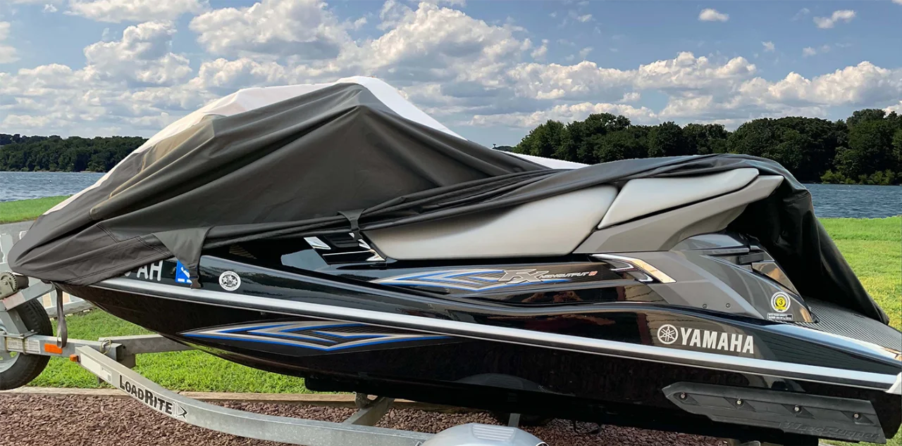 Black/Grey Trailerable PWC JetSki Cover N962