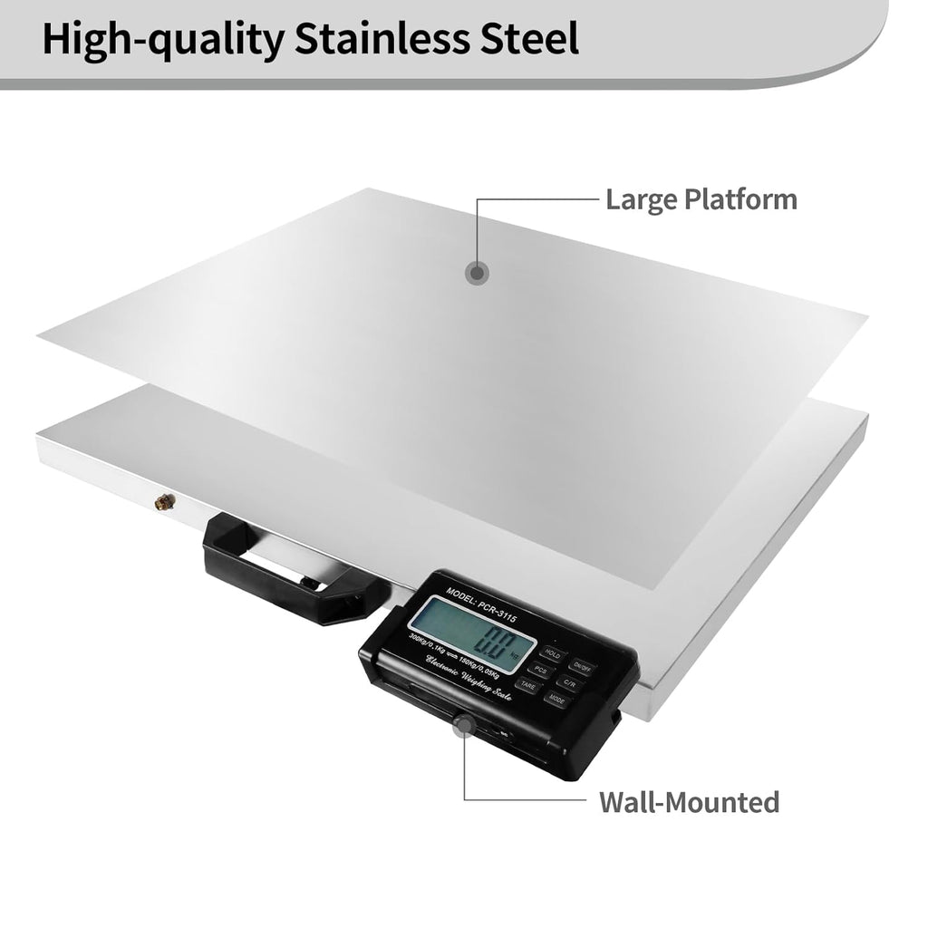 660Lbs x 0.2Lbs 21'' x 17'' Stainless Steel Platform Animal Scale Y79068