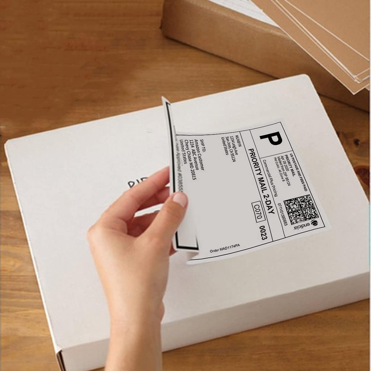 4 x 6 Direct Thermal Shipping Label, 450 Labels/Roll (4 Rolls, 450 Labels) Pack of 2 V80616