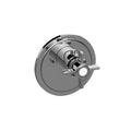 18K Gold Plated Thermostatic Valve Trim Plate with Cross Handle E99948