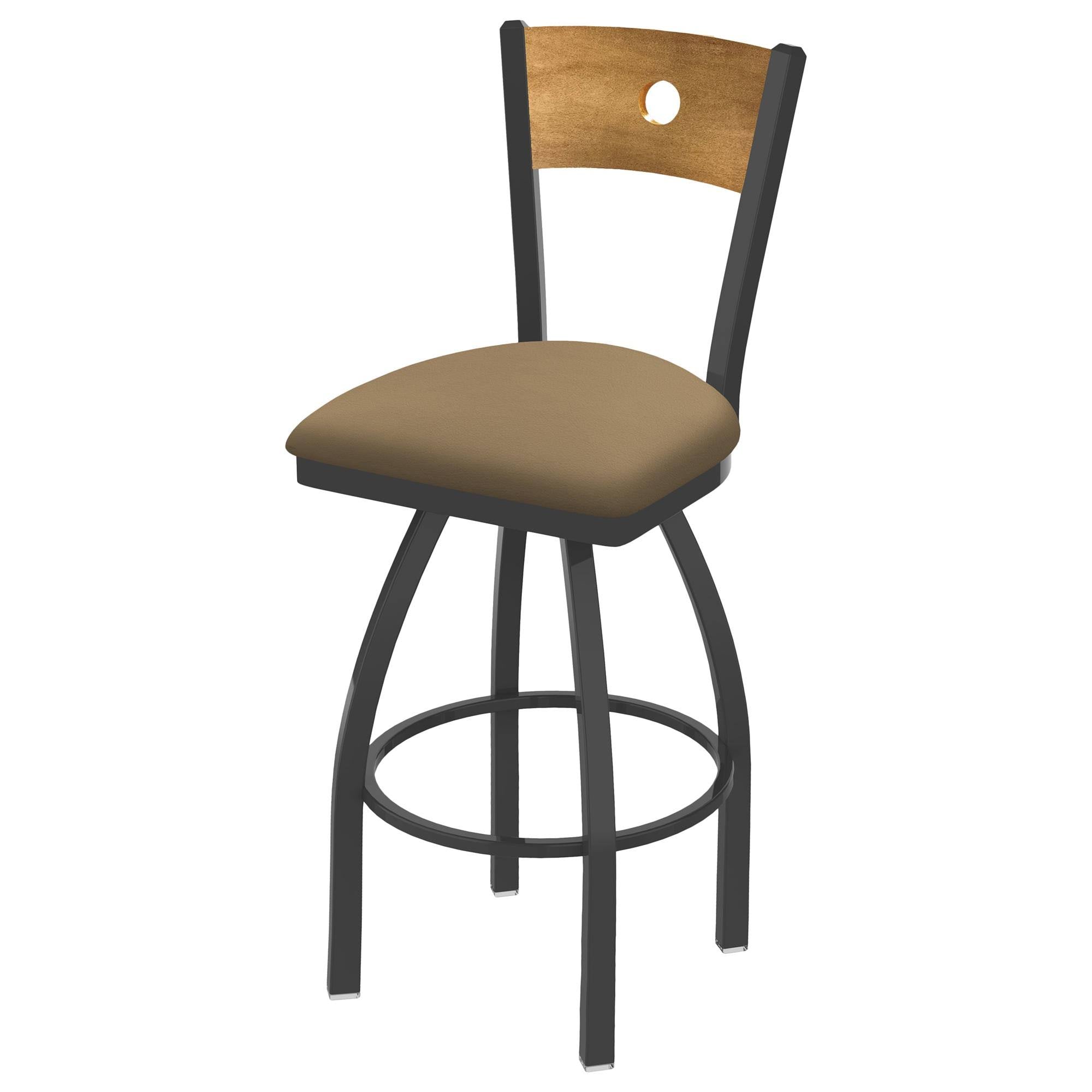 Swivel Counter Stool with Pewter Finish M137961