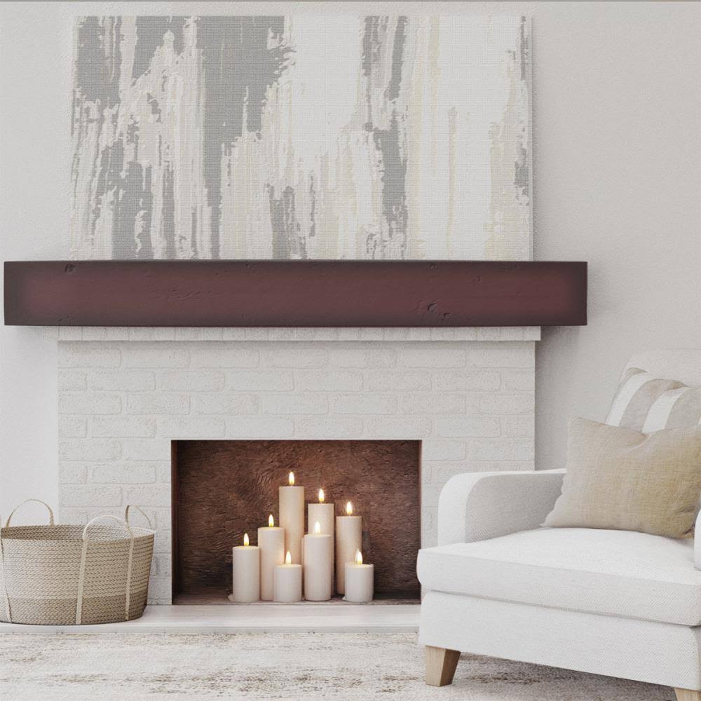 Knotty Pine Faux Wood Fireplace Mantel E9764